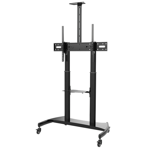 ErgoFount BSM-100-06TV Мобильная стойка с регулировкой высоты для дисплея диагональю 60–100'', макс. нагрузка 100 кг, черная