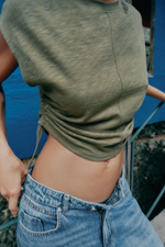 ФУТБОЛКА С ПРИСБОРИВАНИЕМ — ZARA