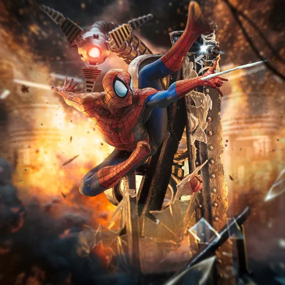 Статуэтка Человек Паук 1:10/Marvel Comic - Spider-Man (10th Anniversary)