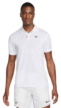 Мужское теннисное поло Nike Rafa Slim Polo - белый