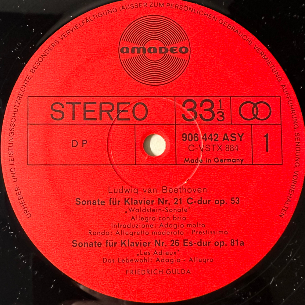 Бетховен - Фортепианные сонаты 11LP (Германия 1968г.)