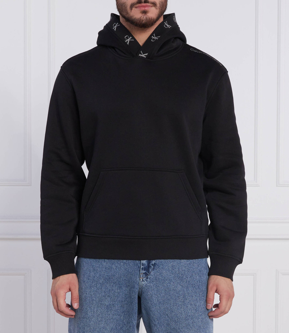 Худи logo jacquard CALVIN KLEIN JEANS - черный(J30J321883)