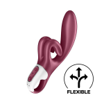 Бордовый вибратор-кролик 21,2см Satisfyer Touch me