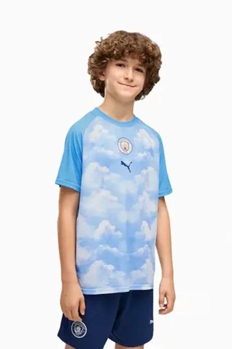 Футболка Puma Manchester City 26/27 Warm-Up Junior - голубой
