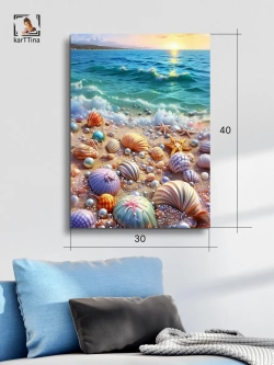 Картина "Лунный свет на воде", для интерьера 30х40см 1шт.