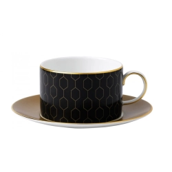 Wedgwood Чашка Gio Gold 250 мл с блюдцем EAN 701587253000