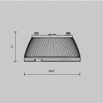 Линза для светильников серии Омут / Dip 15 Вт 25°, Lens002D45-15W. TM Maytoni