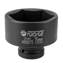 Головка ударная 1'', 75мм (6гр.) Forsage F-4858075