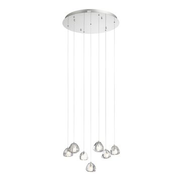 Светильник подвесной LED 7*3W 3000K SL6017.101.07 хром Waterfall ST-Luce