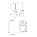 Унитаз-компакт Azario AZ-2128  безободковый 4894