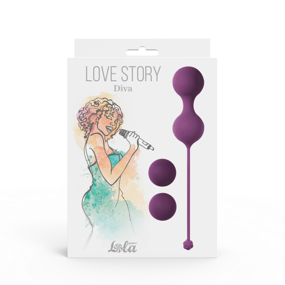 Набор вагинальных шариков Love Story Diva Lavender Sunset 3012-03lola