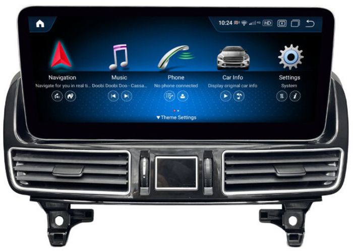 Магнитола для Mercedes-Benz GLE 2015-2019 W166 - Parafar PF7129A138/128GLE монитор 12.3" на Android 13, Быстрая, CarPlay, 4G SIM-слот