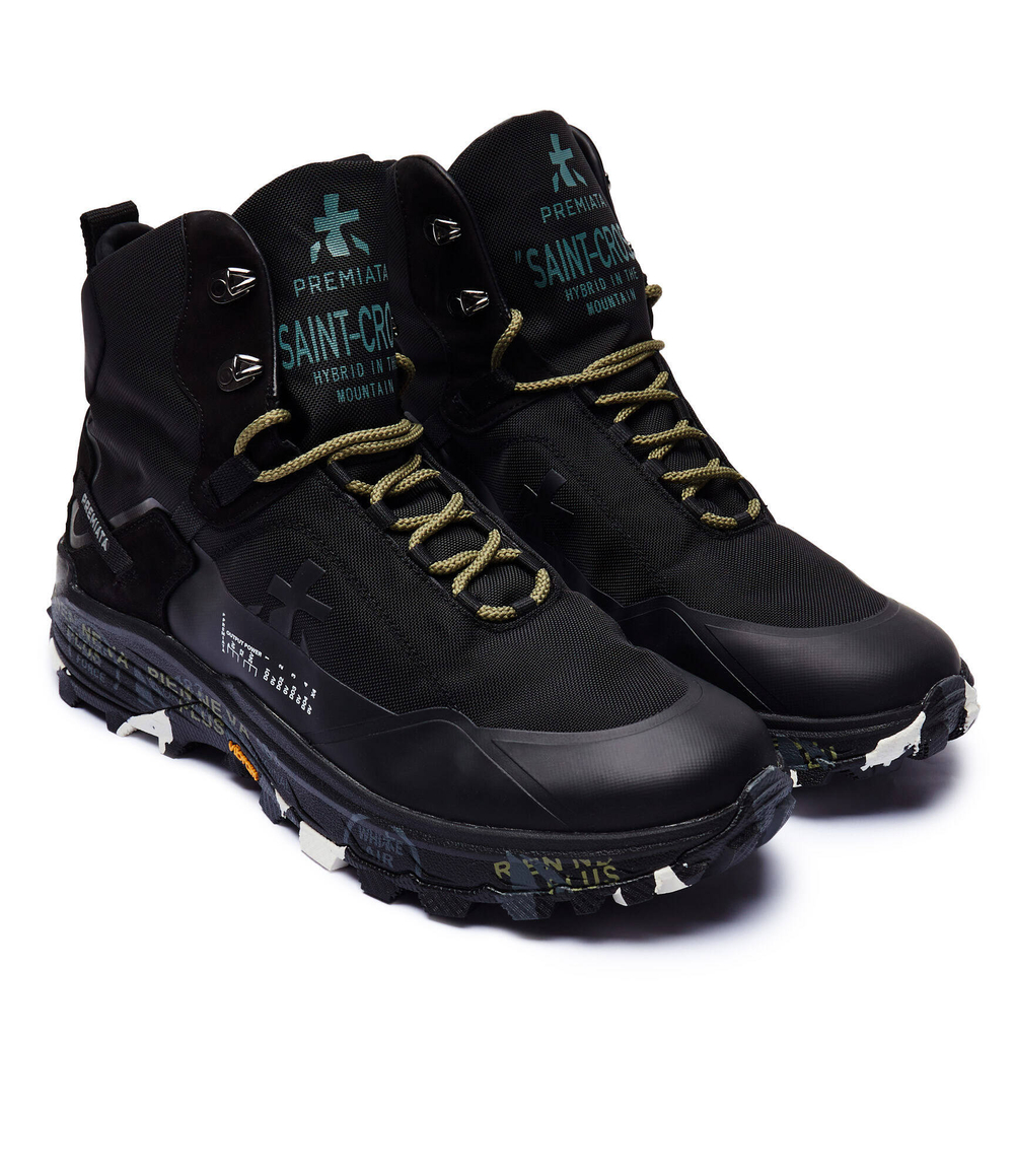 Кожаные кроссовки saintcross var 326 Premiata - черный(SAINTCRO)