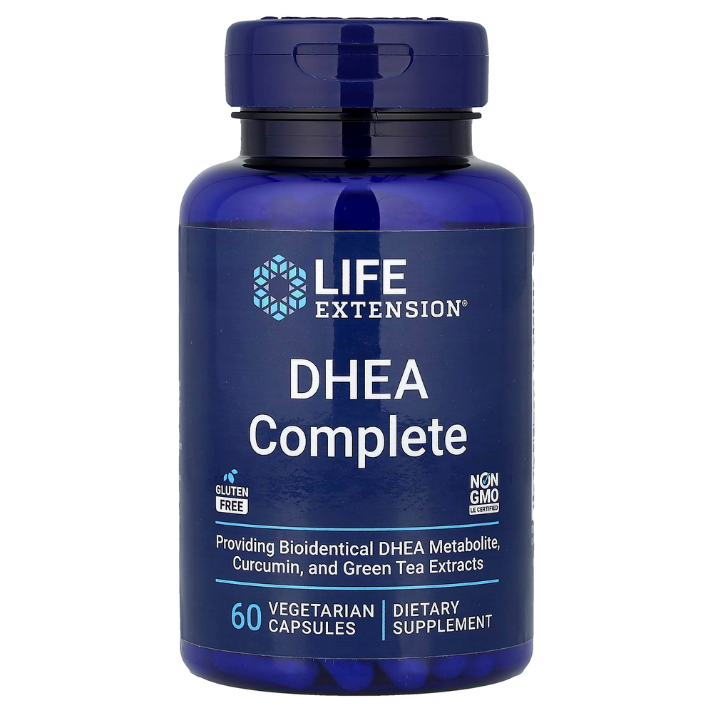 Life Extension, DHEA Complete, 60 вегетарианских капсул