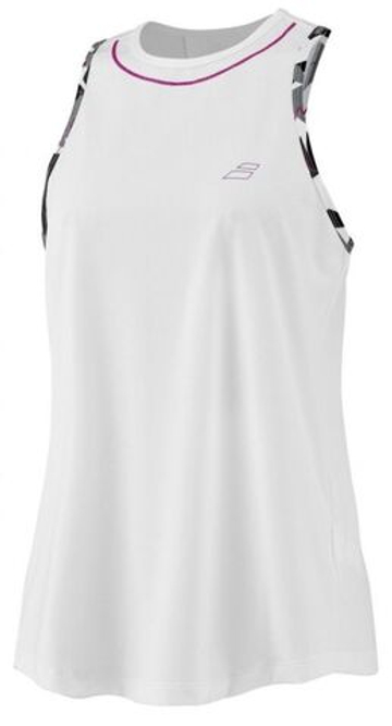 Женский топ теннисный Babolat Aero Tank Top Woman - белый