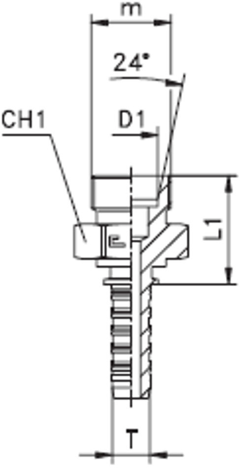 Фитинг DN 05 DKO-L (Ш) 12x1.5 6