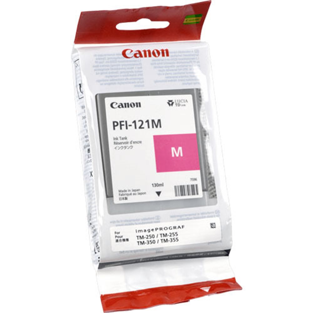 Картридж Canon PFI-121 для imagePROGRAF TM-255/TM-350/TM-355 пурпурный
