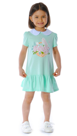 Платье летнее трикотажное для девочки 3-6 лет Fleur de Vie