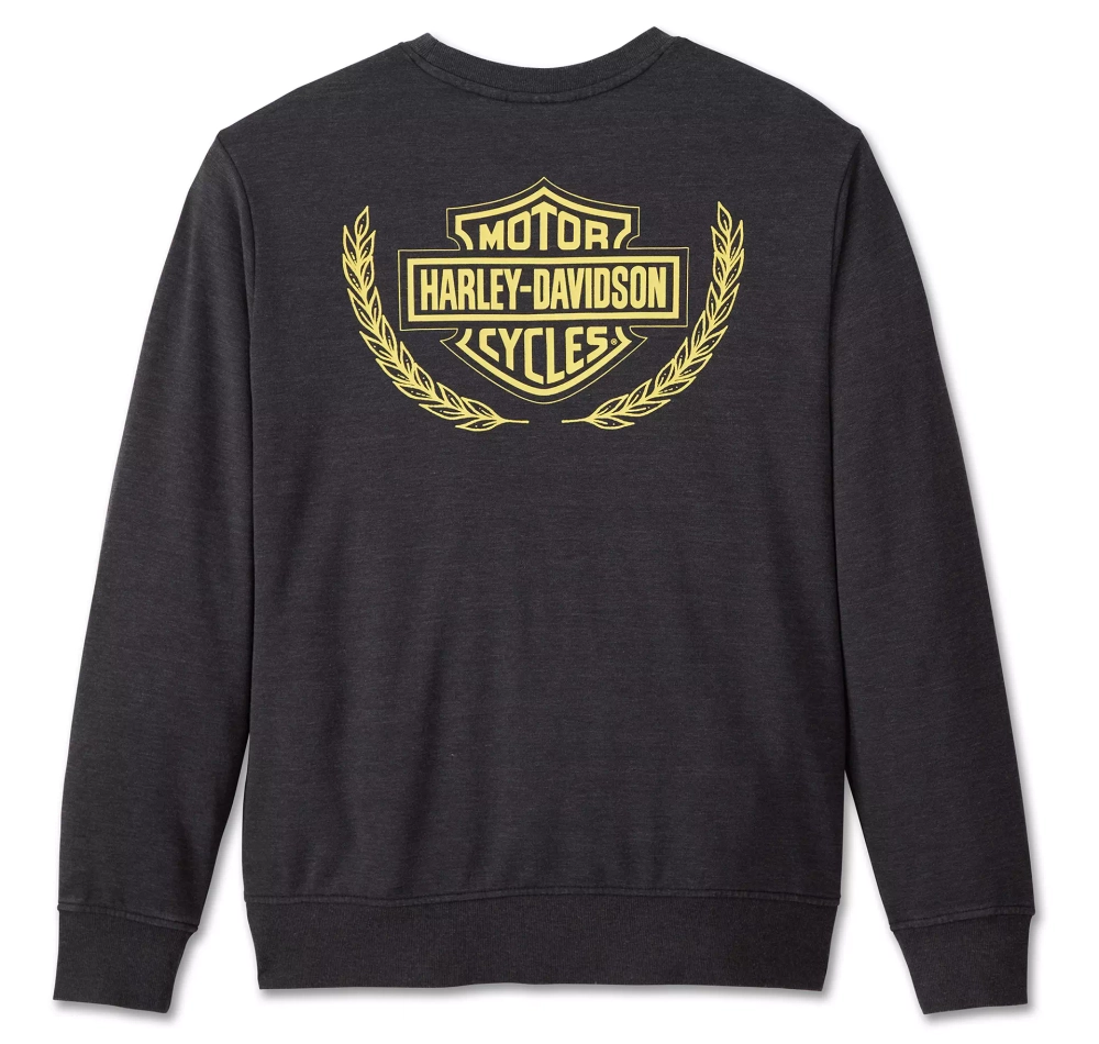 Свитшот Sweatshirt Trophy Bar & Shield Crew Neck Black Harley-Davidson