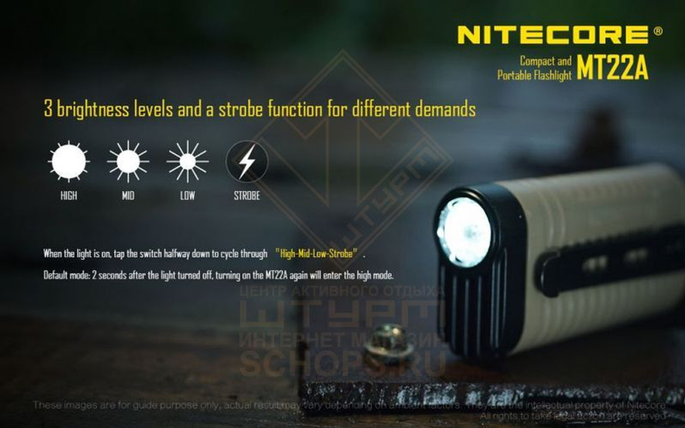 Фонарь Nitecore MT22A, Black