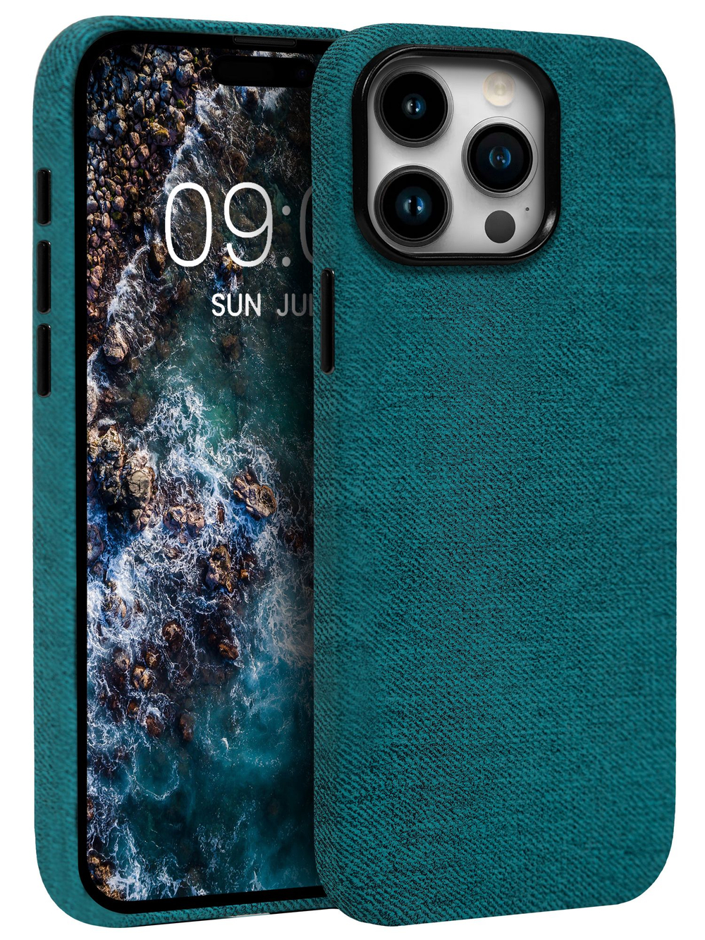 Мягкий тканевый чехол для IPHONE 14 PRO MAX с бархатной подкладкой и усиленной защитой камеры