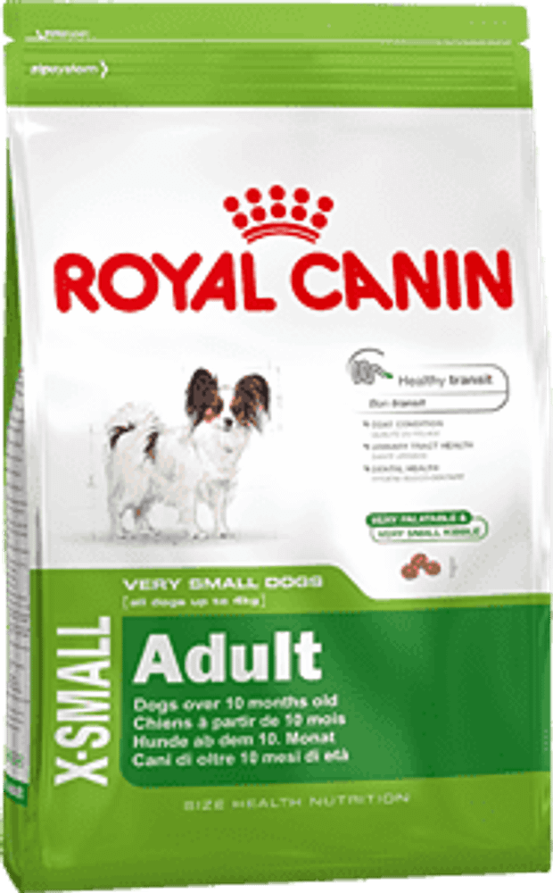 Сухой корм Royal Canin X-Small Adult для взрослых собак миниатюрных пород, пакет 500 г Сухой корм Royal Canin X-Small Adult для взрослых собак миниатюрных пород, пакет 500 г