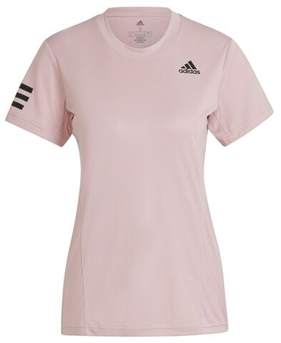 Женская футболка теннисная Adidas Women Club Tennis Tee - wonder mauve/black