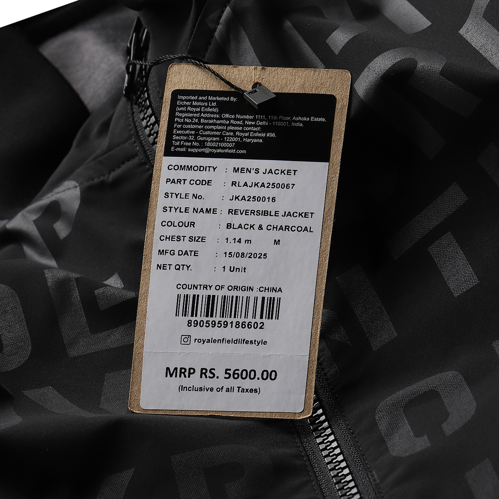 Куртка-бомбер двусторонняя Royal Enfield Ousten REVERSIBLE JACKET