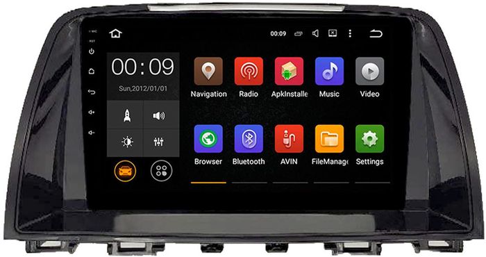 Магнитола для Mazda 6 2012-2014 - Airok RX-2425 Android 13, Быстрая, SIM-слот