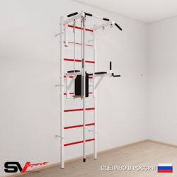 Шведская стенка Sv Sport усиленная 676 (Турник стандарт/Брусья/Канат/Трапеция)