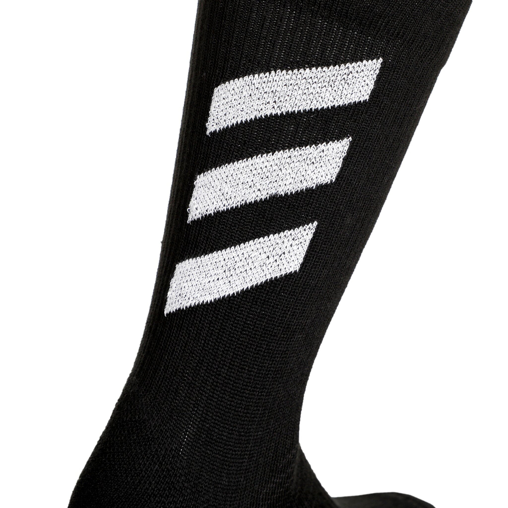 adidas Alphaskin Crew Low Cut Sports Socks - Black, White
