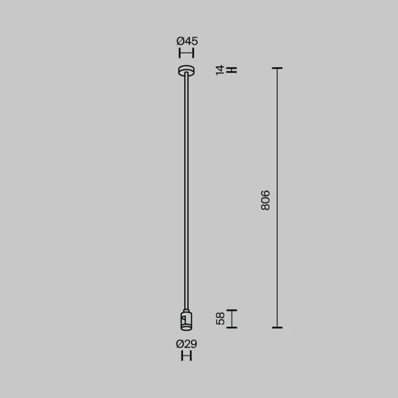 Крепление потолочное Accessories for tracks Flarity TRA159C-SL1-B Maytoni