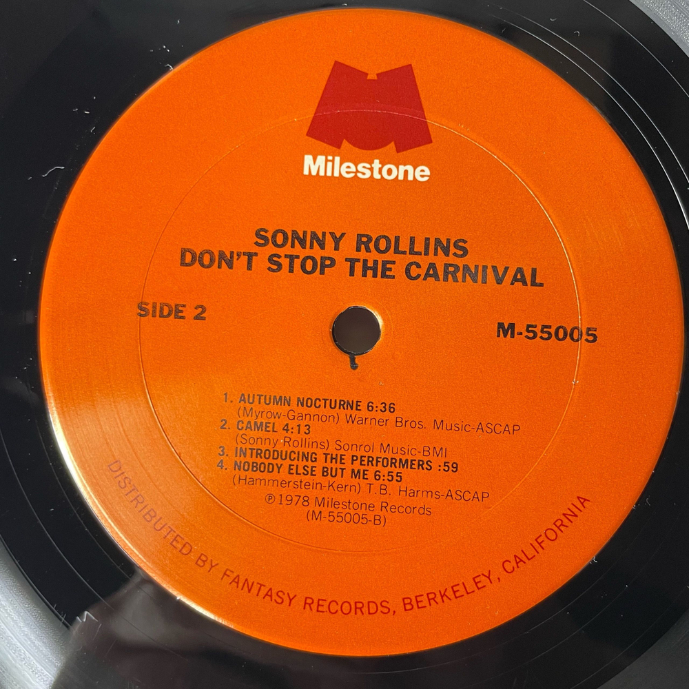 Винтажная виниловая пластинка LP Sonny Rollins, Don't Stop The Carnival (США 1978)