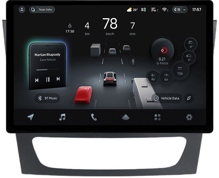 Магнитола для Mercedes-Benz E W211 2002-2010, CLS C219 - Teyes CC4-PRO монитор 13" 2K QLED на Android 13, Быстрейшая, Snapdragon 778G, ИИ, CarPlay, DSP, 4G SIM-слот