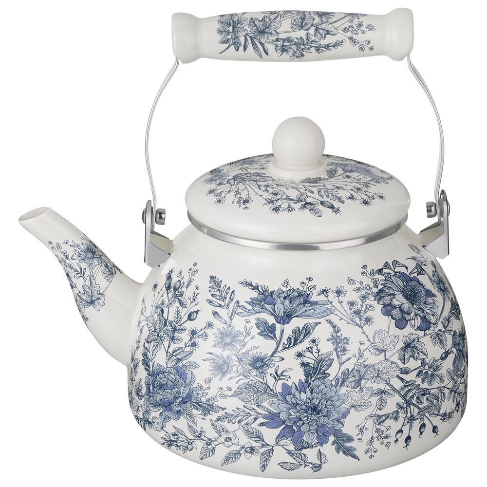ЧАЙНИК AGNESS ЭМАЛИРОВАННЫЙ СЕРИЯ "ROYAL BLUE", 2,6 Л