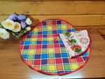 Полотенце кухонное, круглое, 2 шт, вафельное полотно