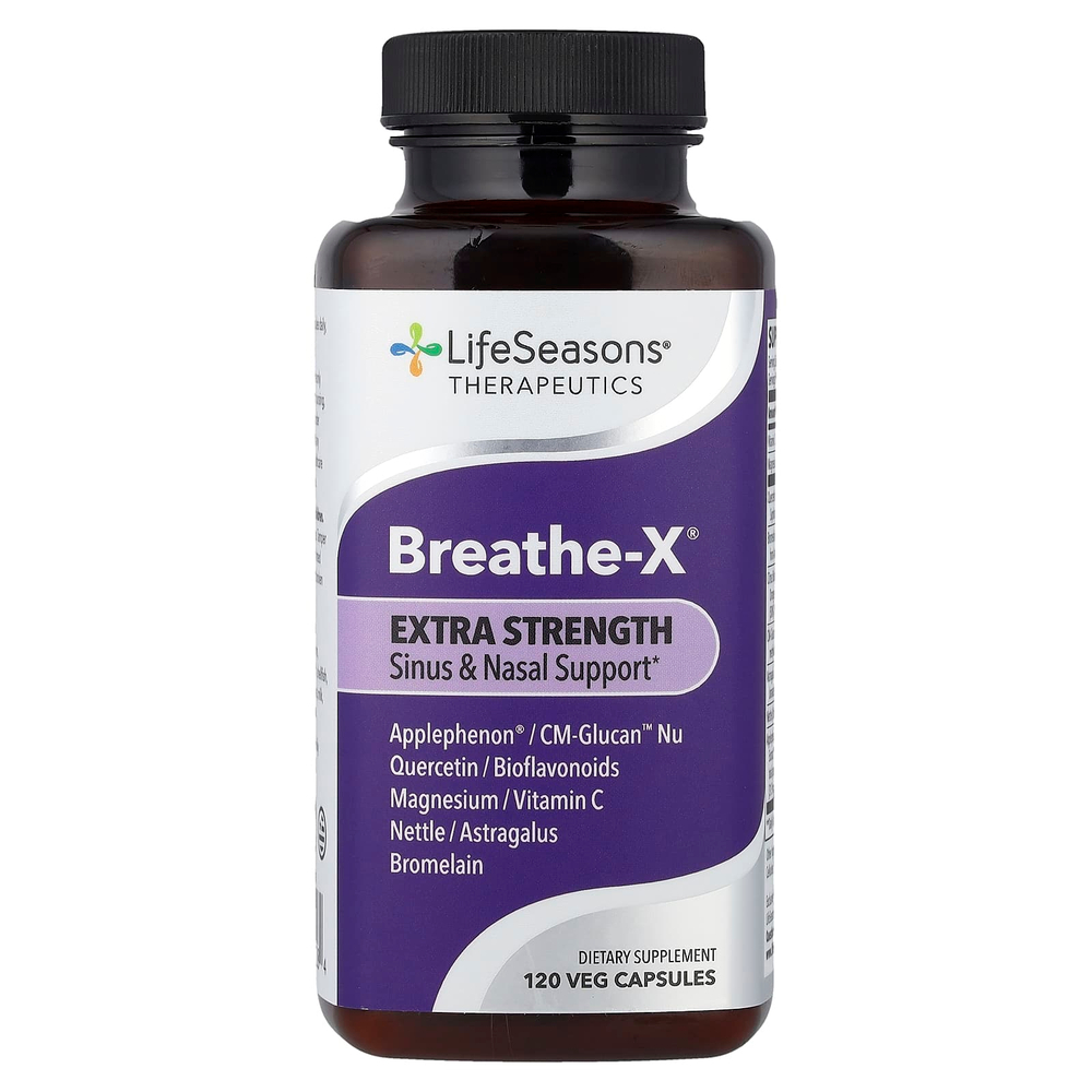 LifeSeasons, Therapeutics, Breathe-X®, 120 растительных капсул