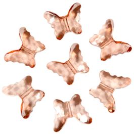 Декоративные бусины Бабочки шампань 2,3x1,8см 20шт