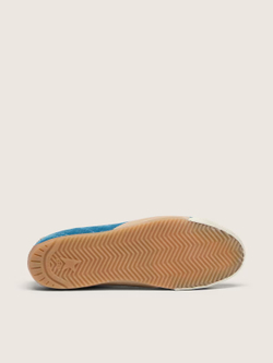 True Star of suede in steel blue with black star and cream heel tab