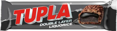 Tupla набор шоколадных батончиков Double Layer лакрица и банан 96 г (из Финляндии)
