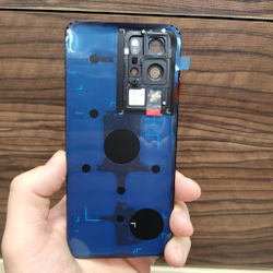 Крышка для Huawei P40 Pro - задняя стеклянная панель "Хорошее качество" (чёрного цвета)