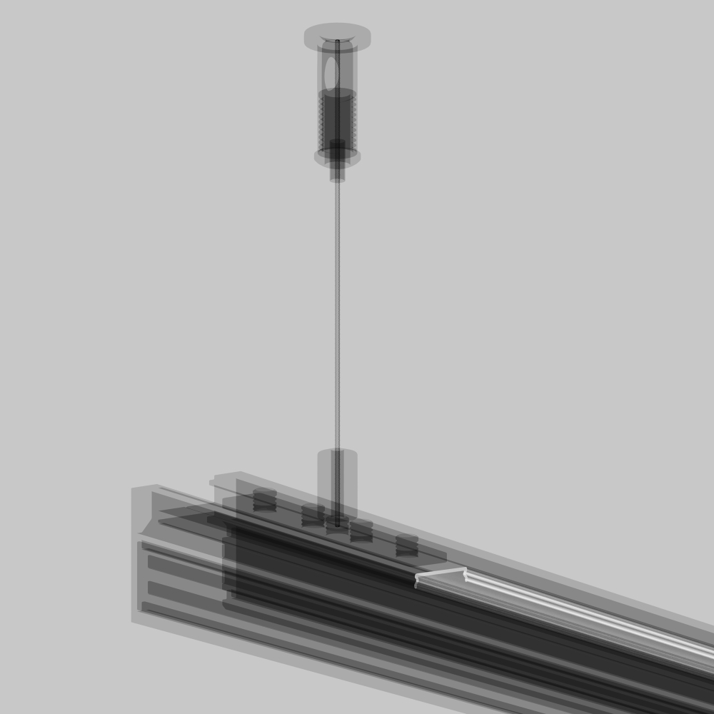 Рассеиватель для низкпрофильного накладного шинопровода Maytoni Exility 23мм TRAMN034DC-2W