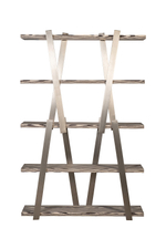 Стеллаж Garda Decor Зебрано (Zebrano) 120*33,5*185,5 см