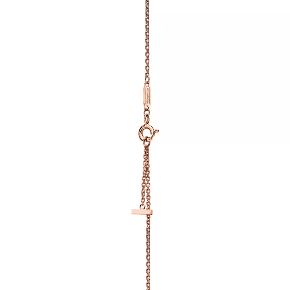 Браслет из розового золота 18k с перламутром, Tiffany 💠 T collection