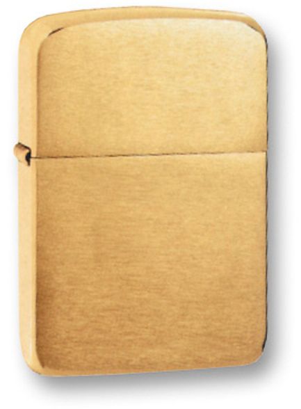 Цена наЗажигалка ZIPPO Replica Brushed Brass, латунь, золотистый, матовая, 36х56х12 мм