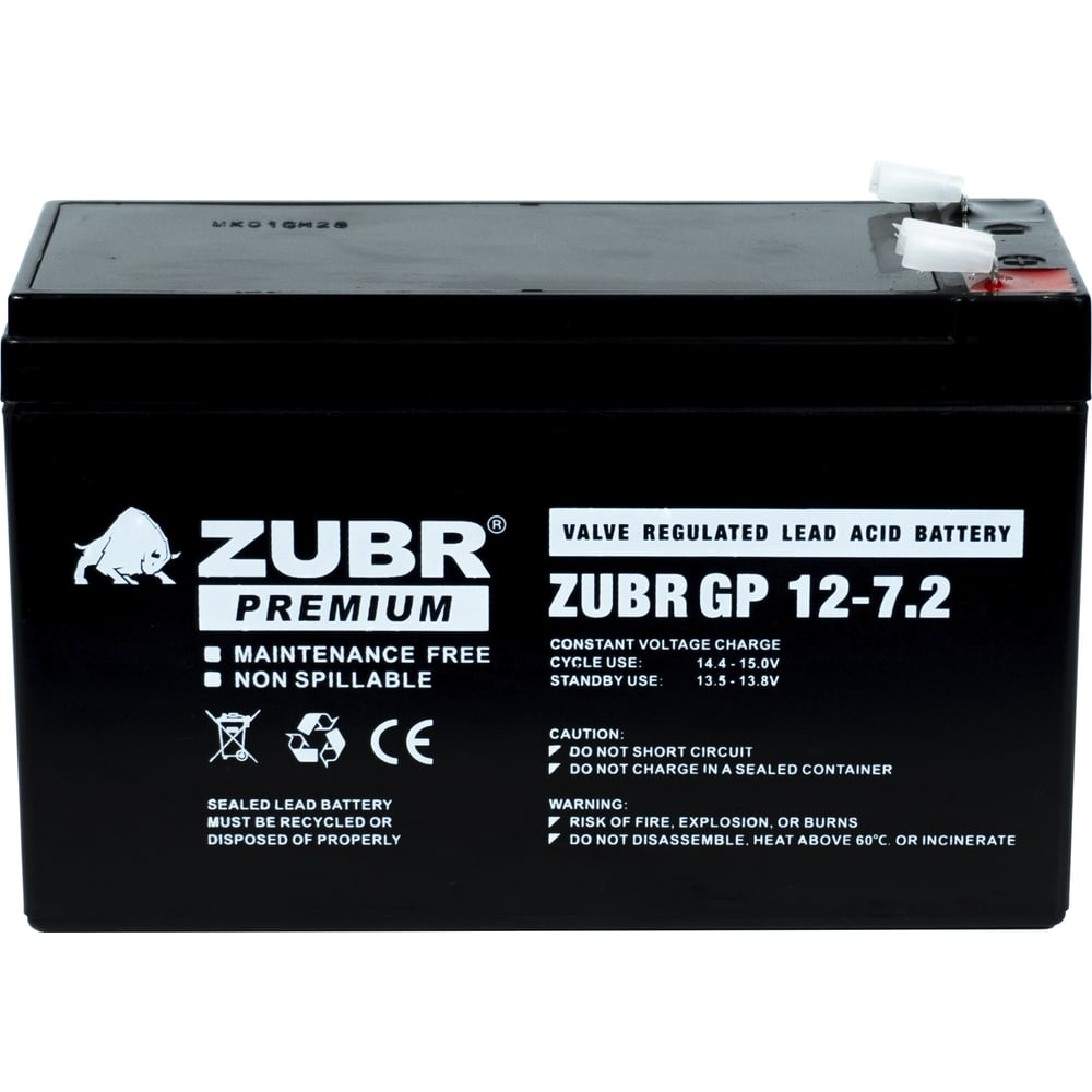 ZUBR GP12-7.2 12V7.2Ah, NPP