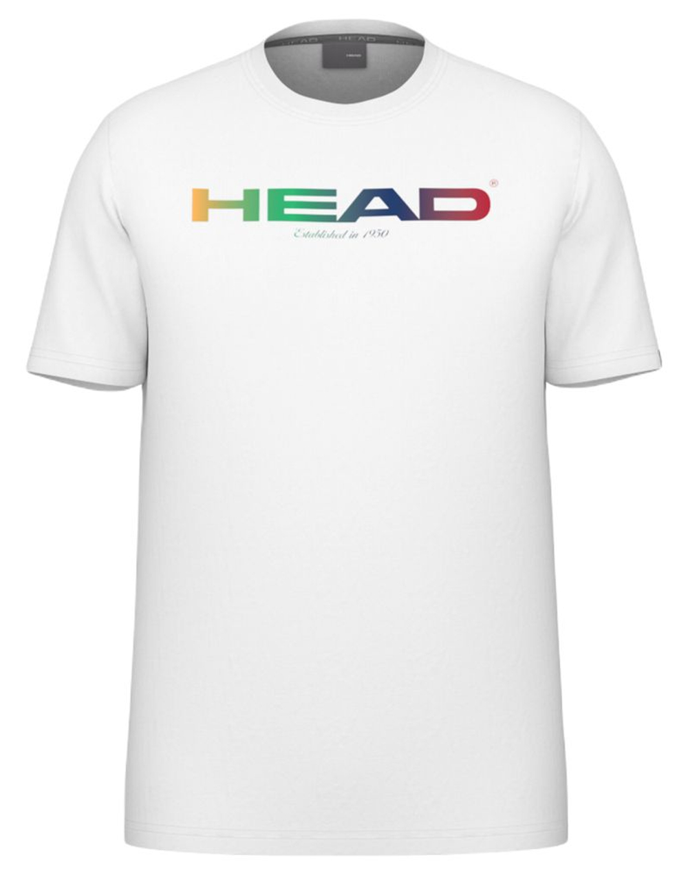 Детская футболка Head Junior Off Court Rainbow - white