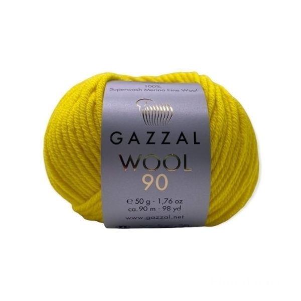 Пряжа Gazzal Wool 90 (100% шерсть мерино супервош) 90м/50гр