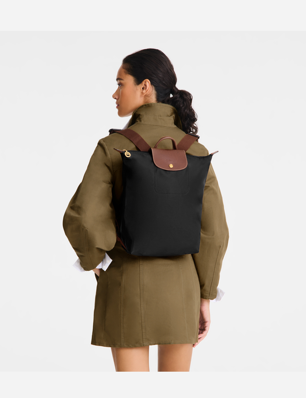 Longchamp Backpack M Le Pliage Black (10284089001)