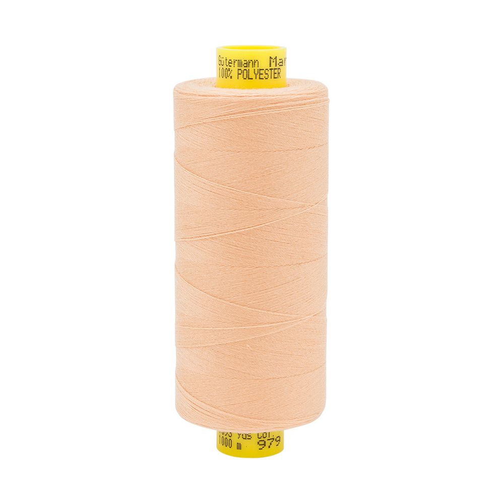 Нитка Gutermann Mara 150 (1000 метров), 1 кат., особо тонкая | 979 абрикосовый